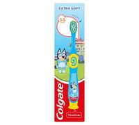 Colgate Kids Bluey Toothbrush 2-5 Years, Children’s Toothbrush, Small Brush Head for Easy Access, Extra Soft Bristles for Gentle Cleaning, Rounded Handle for Comfortable Grip