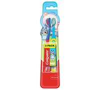 Colgate Kids Bluey Toothbrush 3-5 Years, Children’s Toothbrush x2, Small Brush Head for Easy Access, Extra Soft Bristles for Gentle Cleaning, Rounde