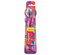 Colgate Kids Toothbrush Trolls Extra Soft Toothbrush with Suction Cup 4 Pack