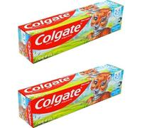 Colgate Kids Toothpaste 2-5 Years, 2x50ml Pack - Bubble Fruit Flavour, 500ppm Fluoride, Cavity & Enamel Protection, Gentle Cleaning, Specially for Little Teeth