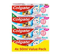 Colgate Kids Toothpaste Multipack 0-2 Years 4 x 50ml - gentle milk teeth toothpaste - contains dentist-recommended level of fluoride - 0% artifi