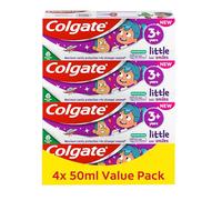 Colgate Kids Toothpaste Multipack 3+ Years 4 x 50ml - Gentle Toothpaste for Kids - Contains Dentist-Recommended Level of Fluoride - Maximum Cavity Protection - 4X Stronger Enamel