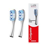 Colgate Link Whitening Medium Toothbrush Heads, Pack of 2