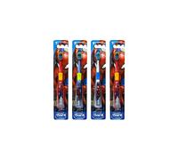Colgate Marvel Spider-Man Toothbrush, 3+ YRS, Extra Soft (Colors & Characters Very) - Pack of 4