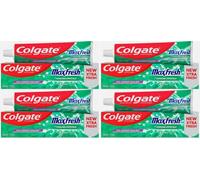 Colgate Max Fresh Clean Mint Toothpaste 100ml x 4 Pack - Burst of Long-Lasting Freshness with Cooling Crystals - Fights Cavities, Strengthens Enamel & Keeps Breath Fresh All Day
