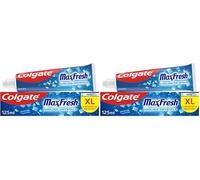 Colgate Max Fresh Toothpaste with Cooling Crystals 125ml - Fresh Breath Toothpaste - Fresh FX Technology for 10X Longer Lasting Cooling* - Helps to Fight Cavities - Keeps Teeth White (Pack of 2)