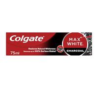 Colgate Max White Charcoal Toothpaste 75ml - Teeth whitening toothpaste - Clinically proven formula - Removes up to 100% of surface stains - Activated charcoal and mineral micro-particles