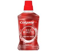 Colgate Max White Expert Whitening Mouthwash, 500ml | Enjoy a brighter smile with daily stain defence, cavity protection and 0% alcohol†