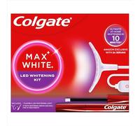 Colgate Max White LED Teeth Whitening Kit with 2 Overnight Whitening Wands | At Home Teeth Whitening System, Reverses Up to 20 Years of Stains*, Enamel-Safe Whitening, LED Mouthpiece