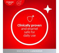 Colgate Max White Luminous Teeth Whitening Toothpaste 125ml, Removes Up to 100% of Surface Stains, Thoroughly Cleans All Around, Helps Prevent Future
