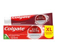 Colgate Max White Luminous Toothpaste 125ml, Teeth Whitening Toothpaste with Cli