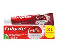 Colgate Max White Luminous Toothpaste 125ml, Teeth Whitening Toothpaste with Clinically Proven Formula that Removes Up to 100% of Surface Stains