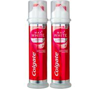 Colgate Max White Mint Whitening Toothpaste Pump 100ml X 2