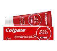 Colgate Max White One Toothpaste 75ml - teeth whitening toothpaste - clinically proven formula - removes up to 100% of surface stains - contains whitening accelerators - 1 shade whiter in 1 week