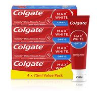 Colgate Max White Optic Toothpaste 4X75ml - Teeth Whitening 4x75ml, 4 X 75 Ml