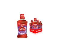 Colgate Max White Purple Reveal Mouthwash (4 x 500ml) | teeth whitening mouthwash | keep teeth white for longer* | lasting stain prevention** | helps prevent yellow discolouration***