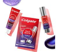 Colgate Max White Purple Routine Teeth Whitening Kit | Includes Purple Reveal Toothpaste 75ml and Purple Serum 40ml