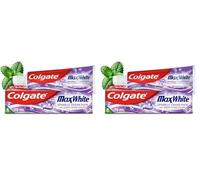 Colgate Max White Sparkle Diamonds Toothpaste 75 ml, Teeth Whitening Toothpaste, Spearmint Flavour, Pack of 2