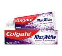 Colgate Max White Sparkle Diamonds Toothpaste 75ml, Freshness Powered by UltraFreeze, 10x Longer-Lasting, Shines Enamel Surface for Whiter Teeth, Instant Freshness (Pack of 6)