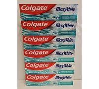 6 X 100ML Colgate Max White Crystal Mint Toothpaste With Whitening Crystals