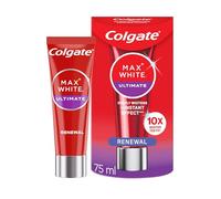 Colgate Max White Ultimate Renewal Toothpaste 75 ml, Teeth Whitening and Lasting Stain Prevention Fluoride Toothpaste, Pack of 1