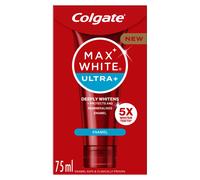 Colgate Max White Ultr Enamel Toothpaste 75ml, Whitens Deep Stains for 5X Whiter Teeth, ActiveShine Technology Smoothes Enamel Surface to Reflect L