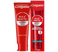 Colgate Max White Ultra Freshness Pearls Whitening Toothpaste 75ml - Deeply whitens in just 3 Days - Removes deep-Set Stains - War