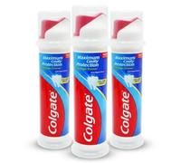 Colgate Maximum Cavity Protection Toothpaste Pump 100ml Pack of 3 Triple Pack Fluoride Toothpaste for Cavity Protection Strengthening Enamel Mint Flavor Family Dental Care Oral Hygiene Value Pack