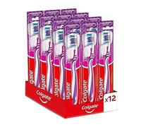 Colgate Medium Zig Zag Toothbrush, Bristles with Different Angulations, 12 Pieces