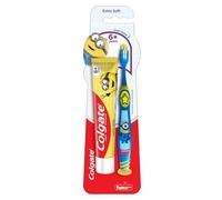 Colgate Minion Toothbrush for Kids Extra Soft with Tongue Cleaner 1 Piece and Minion Toothpaste 40g