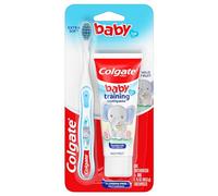 Colgate My First Toothbrush and Toothpaste Starter Kit - Green, Ages 0-2