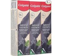 Colgate Natural Extracts Activated Charcoal + White Mint Toothpaste, 75 ml - Pack of 3