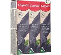 Colgate Natural Extracts Activated Charcoal + White Mint Toothpaste, 75 ml - Pack of 3