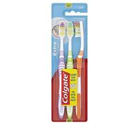 Colgate Palmolive Extra Clean Toothbrush medium 2 with 1 free, 6-pack (6 x 3 pieces), sorted