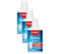Colgate Peroxyl Antiseptic Mint Flavour 300ml Mouthwash, Cleansing, Relieves Minor Mouth and Gum Irritations, Alcohol Free, Liquid Pack of 3