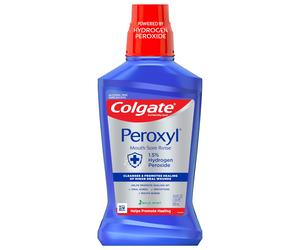 Colgate Peroxyl Antiseptic Mouthwash and Mouth Sore Rinse, 1.5% Hydrogen