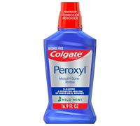 Colgate Peroxyl Mouth Sore Rinse, Mild Mint - 500mL, 16.9 fluid ounce