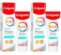 Colgate Plaque Pro-Release Fresh Mint Toothpaste 75ml x2, Dental Plaque Remover Toothpaste, SLS Free and Gentle Cleansing, dissolves and Lifts Away Gum-harming Plaque