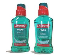 Colgate Plax Soft Mint Mouth Wash Great Flavour, No Burn 250 ml (Pack of 2)