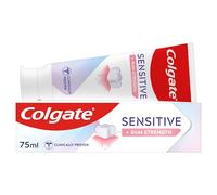 Colgate Sensitive + Gum Strength Toothpaste 75ml, Clinically Proven Protection for Sensitive Teeth, 4X More Effective for Strong Gums, Dual Technology, Fights Bacterial Plaque