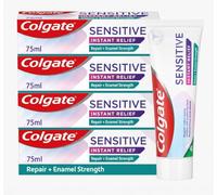 Colgate Sensitive Instant Relief Repair + Enamel Strength Toothpaste 75ml x 4