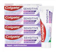 Colgate Sensitive Instant Relief Repair + Multi-Protection Toothpaste 4x 75ml Multipack-fluoride toothpaste-instant sensitivity relief-cavity protection + gum health - repairs sensitive areas of teeth