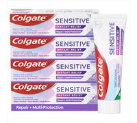 Colgate Sensitive Instant Relief Repair + Multi-Protection Toothpaste 4X 75ml Multipack - Instant Sensitivity Relief* - Cavity Protection + Gum Healt