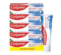 Colgate Sensitive Instant Relief Whitening Toothpaste 75 ml Pack of 5, Blocks Pain Instantly, Prevents Sensitivity, Gently Removes Stains (5 x 75 ml)