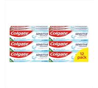 Colgate Sensitive Sensifoam Teeth Whitening Toothpaste 75ml x12 - Fluoride Toothpaste - Fresh Breath - Helps Restore Teeth Whiteness
