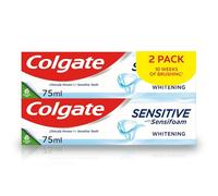 Colgate Sensitive Sensifoam Teeth Whitening Toothpaste 75ml X2 - Fluoride Toothpaste - Fresh Breath - Helps Restore Teeth Whiteness