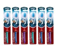 Colgate Slim Soft Toothbrush Gliding Tips Compact Soft (Colors Vary) - Pack of 6