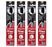 Colgate Slimsoft Charcoal Toothbrush with Fin Tip (Pack of 4)