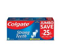 Colgate Strong Teeth Anticavity Toothpaste, 500g Saver Pack, India's No.1 Toothpaste Brand, Amino Shakti Formula