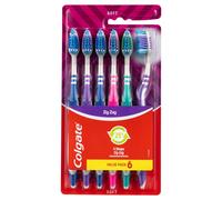 Colgate Zig Zag Manual Toothbrush, Value 6 Pack, Soft Bristles, Interdental Reach